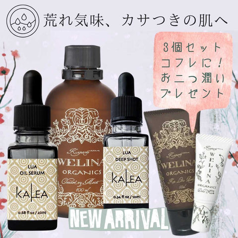 【高保湿化粧水+集中美容液+美容オイル】